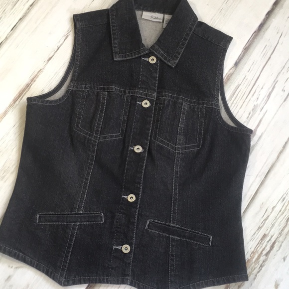 chicos black denim jacket